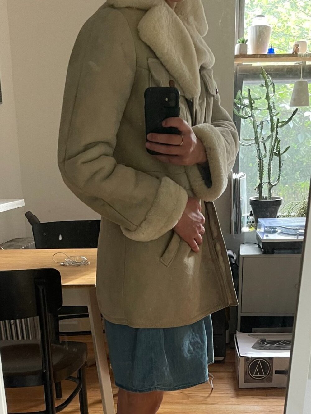 Vintage sheepskin coat